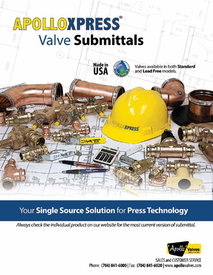 apolloxpress valves submittals