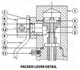 Packed Lever Detail drawing